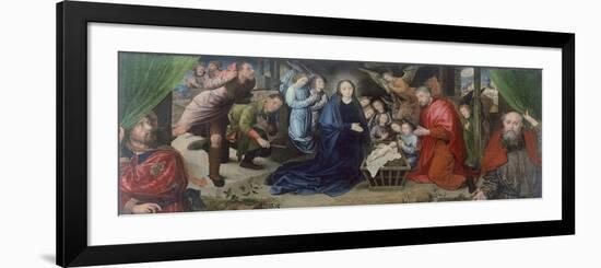 The Adoration of Shepherds-Hugo van der Goes-Framed Premium Giclee Print