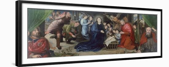 The Adoration of Shepherds-Hugo van der Goes-Framed Premium Giclee Print