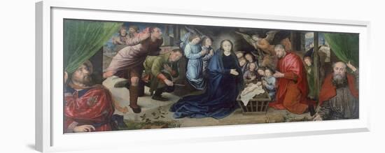 The Adoration of Shepherds-Hugo van der Goes-Framed Premium Giclee Print