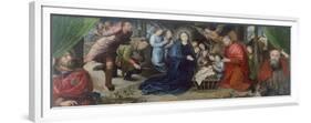 The Adoration of Shepherds-Hugo van der Goes-Framed Premium Giclee Print