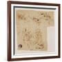 The Adoration of the Child by the Virgin Mary, with Other Figures and Angels-Leonardo da Vinci-Framed Giclee Print