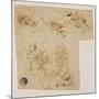 The Adoration of the Child by the Virgin Mary, with Other Figures and Angels-Leonardo da Vinci-Mounted Giclee Print