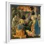 The Adoration of the Child with the Saints Joseph, Hilary, Jerome and Mary Magdalene, about 1455-Fra Filippo Lippi-Framed Giclee Print
