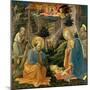 The Adoration of the Child with the Saints Joseph, Hilary, Jerome and Mary Magdalene, about 1455-Fra Filippo Lippi-Mounted Giclee Print