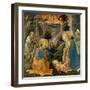 The Adoration of the Child with the Saints Joseph, Hilary, Jerome and Mary Magdalene, about 1455-Fra Filippo Lippi-Framed Giclee Print