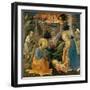 The Adoration of the Child with the Saints Joseph, Hilary, Jerome and Mary Magdalene, about 1455-Fra Filippo Lippi-Framed Giclee Print