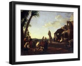 The Adoration of the Christ Child, 1650S-Jan Miel-Framed Giclee Print