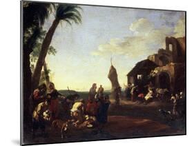 The Adoration of the Christ Child, 1650S-Jan Miel-Mounted Giclee Print