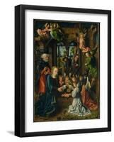 The Adoration of the Christ Child, c.1500-Master of Frankfurt-Framed Giclee Print