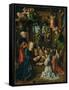 The Adoration of the Christ Child, c.1500-Master of Frankfurt-Framed Stretched Canvas