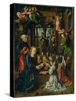 The Adoration of the Christ Child, c.1500-Master of Frankfurt-Stretched Canvas