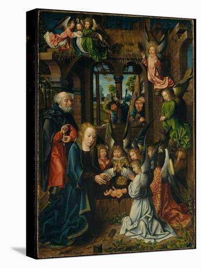 The Adoration of the Christ Child, c.1500-Master of Frankfurt-Stretched Canvas