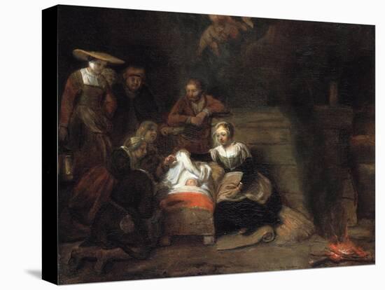 The Adoration of the Christ Child-Samuel Dirksz van Hoogstraten-Stretched Canvas
