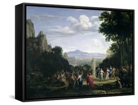 The Adoration of the Golden Calf, 1660-Claude Lorraine-Framed Stretched Canvas