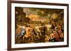 The Adoration of the Golden Calf, Before 1634-Nicolas Poussin-Framed Giclee Print