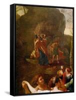 The Adoration of the Golden Calf, before 1634-Nicolas Poussin-Framed Stretched Canvas