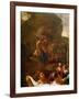 The Adoration of the Golden Calf, before 1634-Nicolas Poussin-Framed Giclee Print