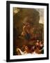 The Adoration of the Golden Calf, before 1634-Nicolas Poussin-Framed Giclee Print