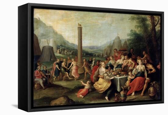 The Adoration of the Golden Calf, Late 1620S-Frans Francken II-Framed Stretched Canvas