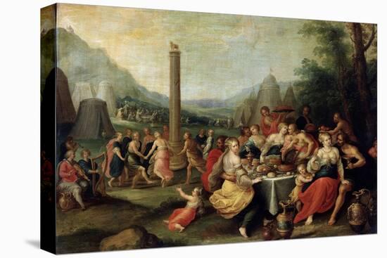 The Adoration of the Golden Calf, Late 1620S-Frans Francken II-Stretched Canvas