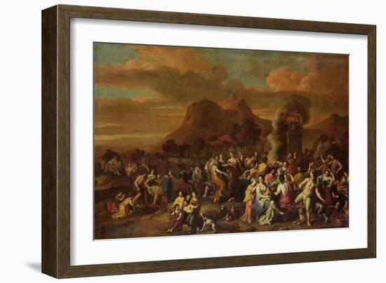 The Adoration of the Golden Calf (Oil on Canvas)-Gerard Hoet-Framed Giclee Print