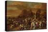 The Adoration of the Golden Calf (Oil on Canvas)-Gerard Hoet-Stretched Canvas