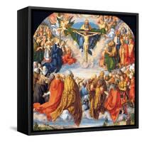 The Adoration of the Holy Trinity (the Landauer Altarpiece)-Albrecht Dürer-Framed Stretched Canvas