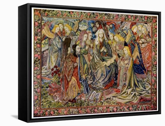 The Adoration of the Infant Jesus, 1930-WG Thomas-Framed Stretched Canvas