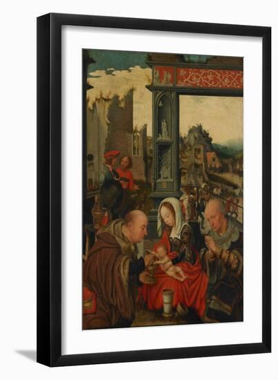 The Adoration of the Kings, 1525-Jan Mostaert-Framed Giclee Print