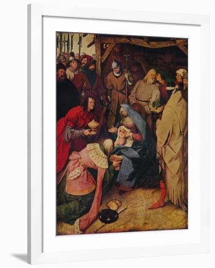 The Adoration of the Kings, 1564, (1937)-Pieter Bruegel the Elder-Framed Giclee Print