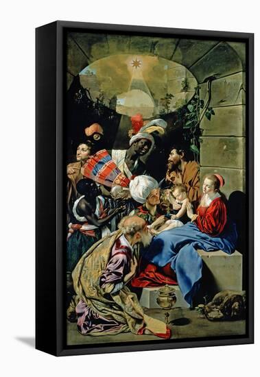 The Adoration of the Kings, 1612-Fray Juan Batista Mayno-Framed Stretched Canvas