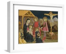 The Adoration of the Kings, and Christ on the Cross, Ca 1470-Benedetto Bonfigli-Framed Giclee Print