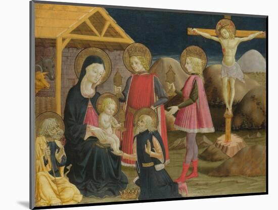 The Adoration of the Kings, and Christ on the Cross, Ca 1470-Benedetto Bonfigli-Mounted Giclee Print