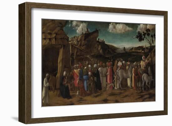 The Adoration of the Kings, C. 1480-Giovanni Bellini-Framed Giclee Print