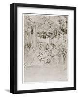 The Adoration of the Kings, C1480-Leonardo da Vinci-Framed Giclee Print