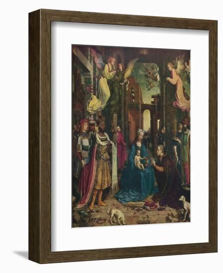 'The Adoration of the Kings', c1510, (1912)-Jan Gossaert-Framed Giclee Print