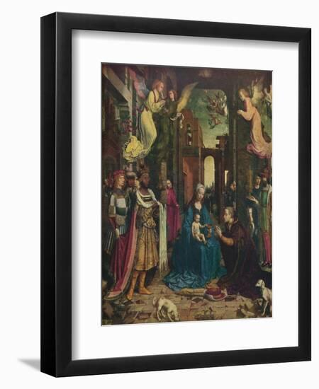 'The Adoration of the Kings', c1510, (1912)-Jan Gossaert-Framed Giclee Print