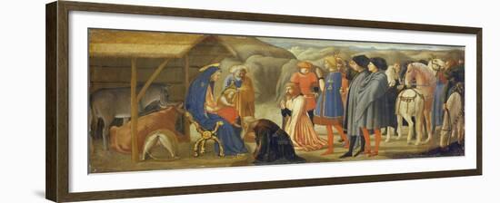 The Adoration of the Kings (Centre Predella), 1426-Masaccio-Framed Giclee Print