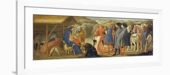 The Adoration of the Kings (Centre Predella), 1426-Masaccio-Framed Giclee Print