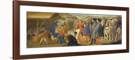 The Adoration of the Kings (Centre Predella), 1426-Masaccio-Framed Giclee Print