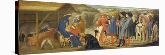 The Adoration of the Kings (Centre Predella), 1426-Masaccio-Stretched Canvas