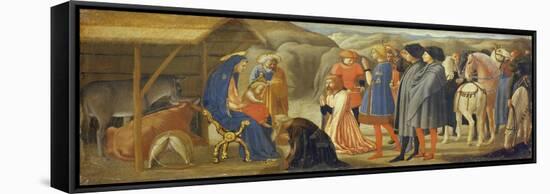 The Adoration of the Kings (Centre Predella), 1426-Masaccio-Framed Stretched Canvas