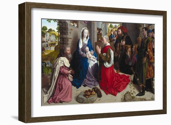 The Adoration of the Kings (The Monforte Altarpiece)-Hugo van der Goes-Framed Giclee Print