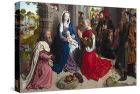The Adoration of the Kings (The Monforte Altarpiece)-Hugo van der Goes-Stretched Canvas