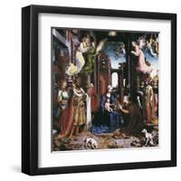 The Adoration of the Kings-Jan Gossaert Mabuse-Framed Art Print