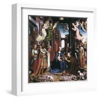 The Adoration of the Kings-Jan Gossaert Mabuse-Framed Art Print