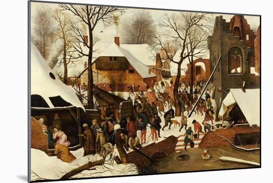 The Adoration of the Kings-Pieter Bruegel the Elder-Mounted Premium Giclee Print