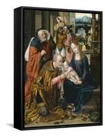 The Adoration of the Kings-Joos Van Cleve-Framed Stretched Canvas