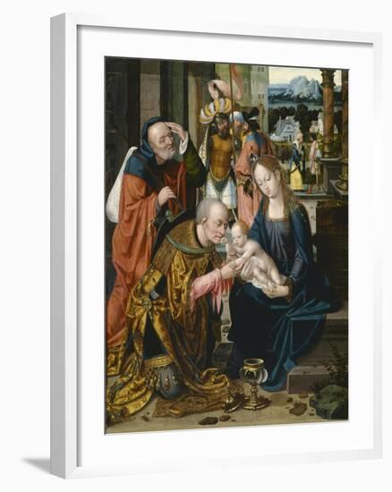 The Adoration of the Kings-Joos Van Cleve-Framed Giclee Print