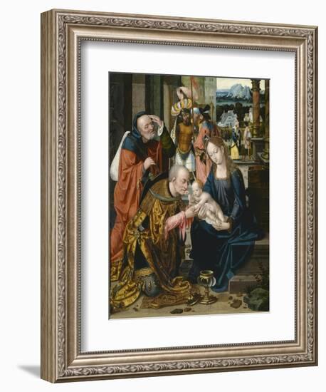 The Adoration of the Kings-Joos Van Cleve-Framed Giclee Print